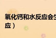 氧化钙和水反应会生成气体吗（氧化钙和水反应）
